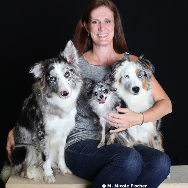 Wendy with her Dogs