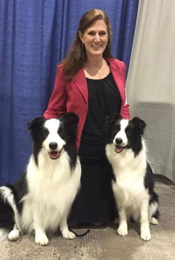 Wendy with dogs.